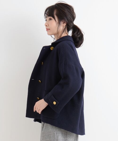 ＊＊NIMES / ニーム その他アウター | ビーバーetチェックショート丈Pコート | 詳細2