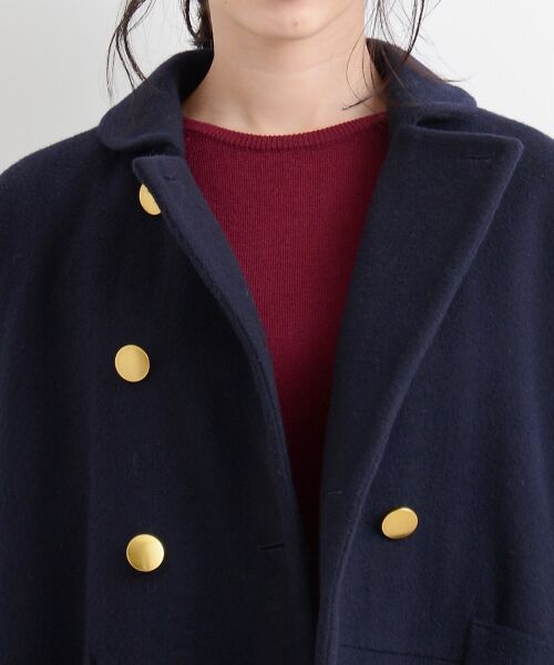 ＊＊NIMES / ニーム その他アウター | ビーバーetチェックショート丈Pコート | 詳細4