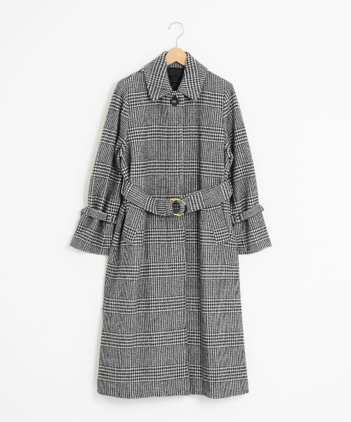 ＊＊NIMES / ニーム その他アウター | メルトン/グレンチェック ベルト付CT | 詳細1