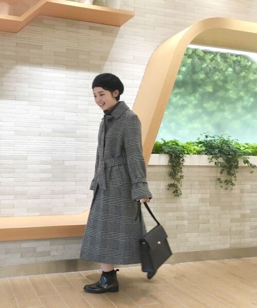 ＊＊NIMES / ニーム その他アウター | メルトン/グレンチェック ベルト付CT | 詳細10