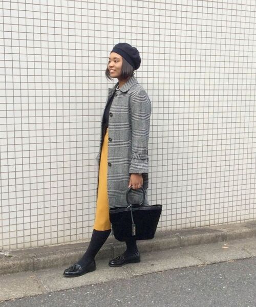 ＊＊NIMES / ニーム その他アウター | メルトン/グレンチェック ベルト付CT | 詳細11