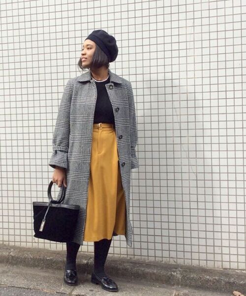 ＊＊NIMES / ニーム その他アウター | メルトン/グレンチェック ベルト付CT | 詳細12