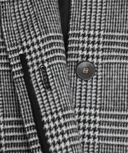 ＊＊NIMES / ニーム その他アウター | メルトン/グレンチェック ベルト付CT | 詳細7