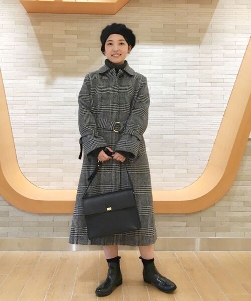 ＊＊NIMES / ニーム その他アウター | メルトン/グレンチェック ベルト付CT（マルチ）
