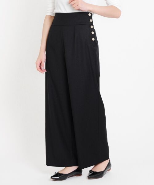 ☆かずたまん☆エディフィス　ウールカシミヤグレンチェックワイドパンツ ta-545h-18-001.jpg