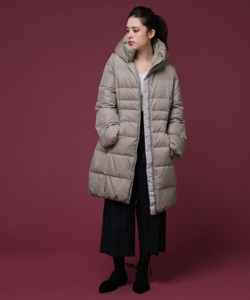 ＊＊NIMES / ニーム その他アウター | ミラノシャンブレー ウェストシェイプスタンドカラーダウン | 詳細1