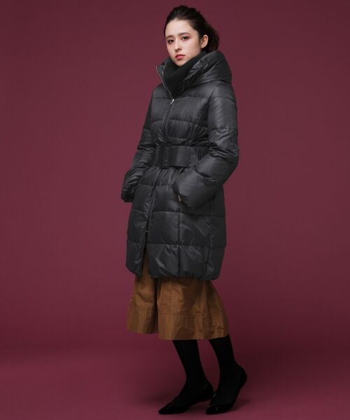 ＊＊NIMES / ニーム その他アウター | ミラノシャンブレー ウェストシェイプスタンドカラーダウン | 詳細2