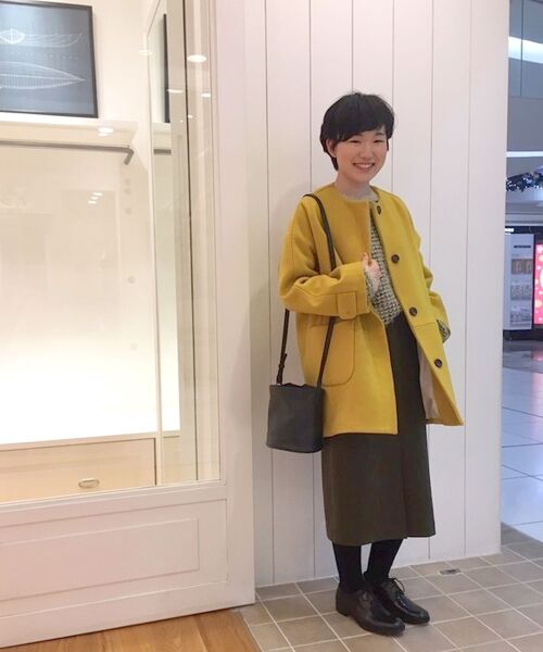 ＊＊NIMES / ニーム その他アウター | JSダブルビーバー ノーカラーミドル丈コート | 詳細11