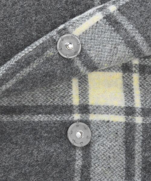 ＊＊NIMES / ニーム その他アウター | ビッグチェック モッサ/シャギー 着流しコート | 詳細4