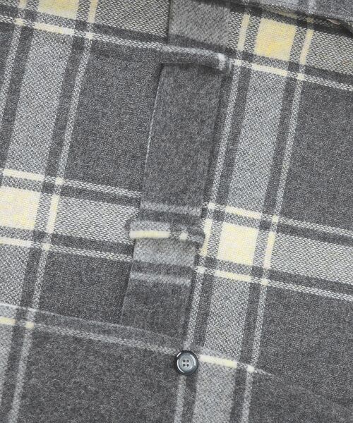 ＊＊NIMES / ニーム その他アウター | ビッグチェック モッサ/シャギー 着流しコート | 詳細6