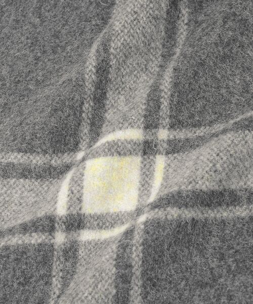 ＊＊NIMES / ニーム その他アウター | ビッグチェック モッサ/シャギー 着流しコート | 詳細8