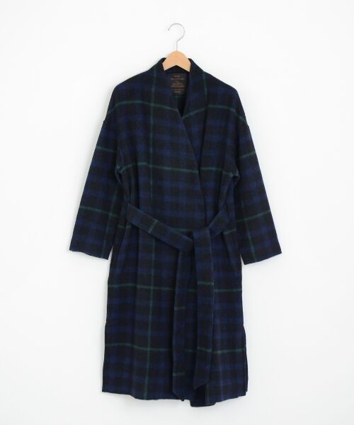 ＊＊NIMES / ニーム その他アウター | ビッグチェック モッサ/シャギー 着流しコート（その他2）