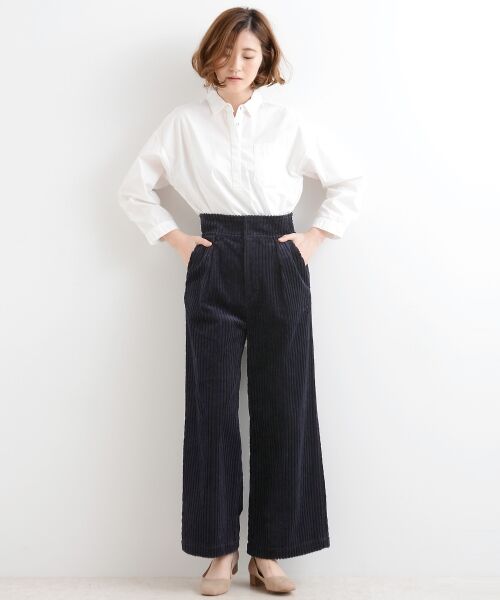 **NIMES / ニーム その他パンツ | 3ウェールコール タックワイドパンツ | 詳細1