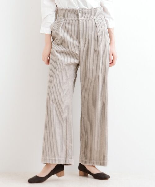 **NIMES / ニーム その他パンツ | 3ウェールコール タックワイドパンツ | 詳細3