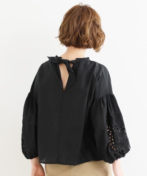 セール】 C/Siローン/ストライプ 刺繍ブラウス （シャツ・ブラウス