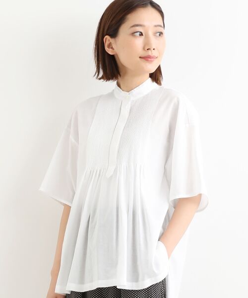 ＊＊NIMES / ニーム シャツ・ブラウス | 60Sローンマイクロピンタックシャツ（オフ）