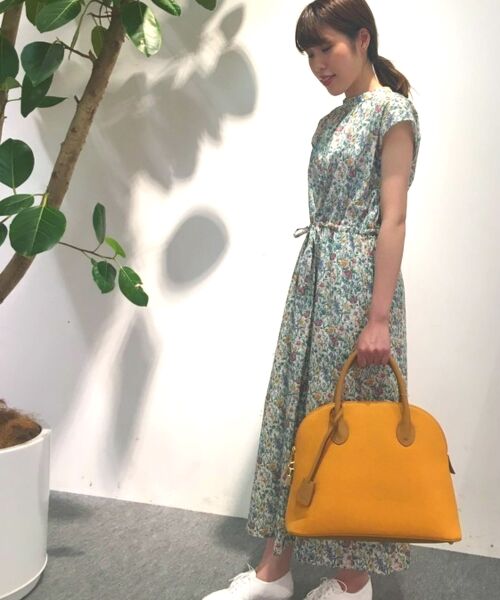 セール Libertyスタンドカラーワンピース ロング マキシ丈ワンピース Nimes ニーム ファッション通販 タカシマヤファッションスクエア