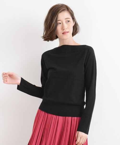 ＊＊NIMES / ニーム ニット・セーター | 14G CASH TOUCH ボートネックP/O | 詳細1