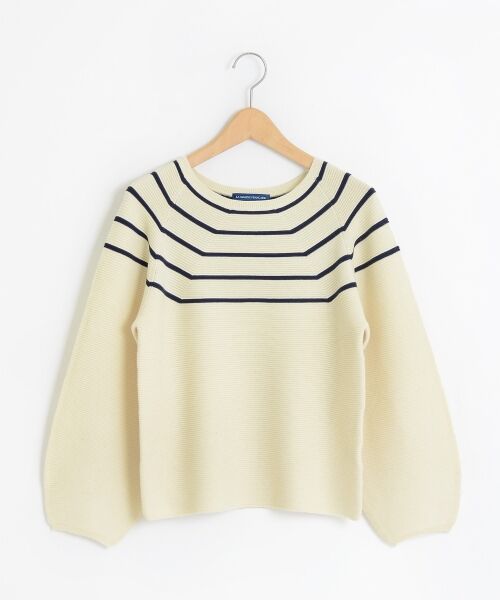 ＊＊NIMES / ニーム ニット・セーター | 12GGリンクス ボリュームスリーブP/O（MIX1）