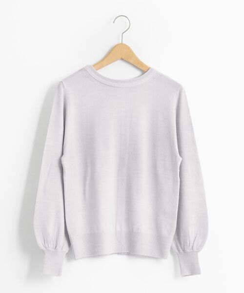 ＊＊NIMES / ニーム ニット・セーター | 14G天竺度詰 2way C/D（グレー）