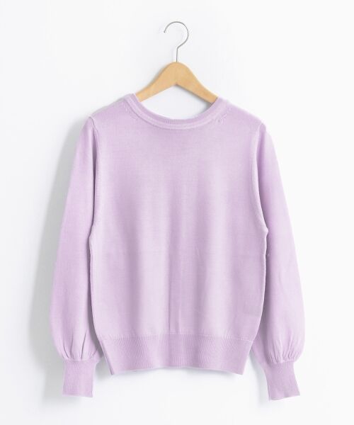 ＊＊NIMES / ニーム ニット・セーター | 14G天竺度詰 2way C/D（ラベンダー）