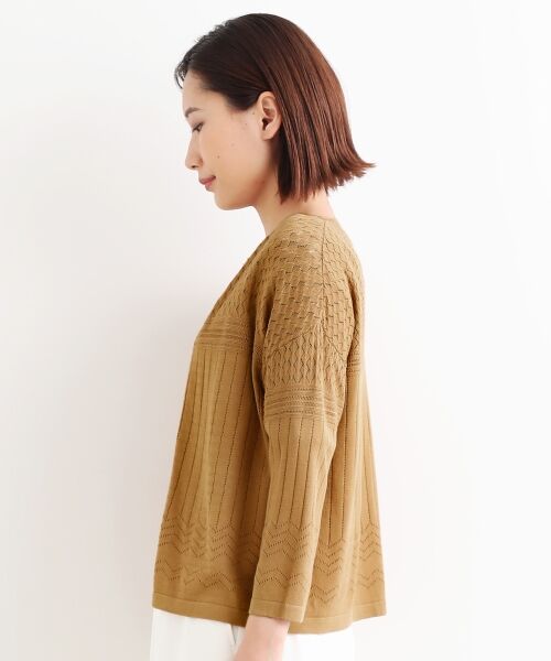 ＊＊NIMES / ニーム カーディガン・ボレロ | レーヨンナイロン透かし柄カーディガン | 詳細2