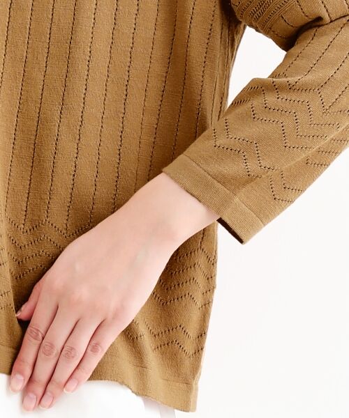 ＊＊NIMES / ニーム カーディガン・ボレロ | レーヨンナイロン透かし柄カーディガン | 詳細5