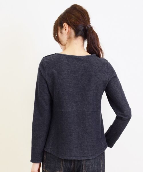 ＊＊NIMES / ニーム カットソー | インレイジャージ ペプラムP/O | 詳細3