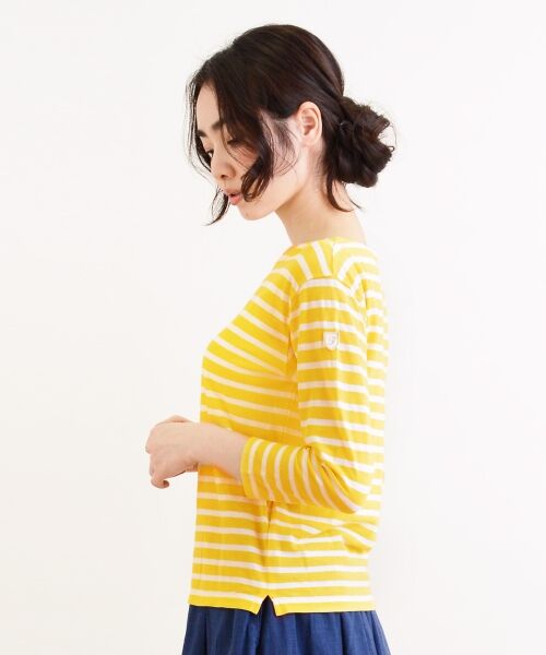 ＊＊NIMES / ニーム カットソー | C/R/Raボーダー ボートネックP/O | 詳細2