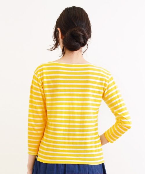 ＊＊NIMES / ニーム カットソー | C/R/Raボーダー ボートネックP/O | 詳細3