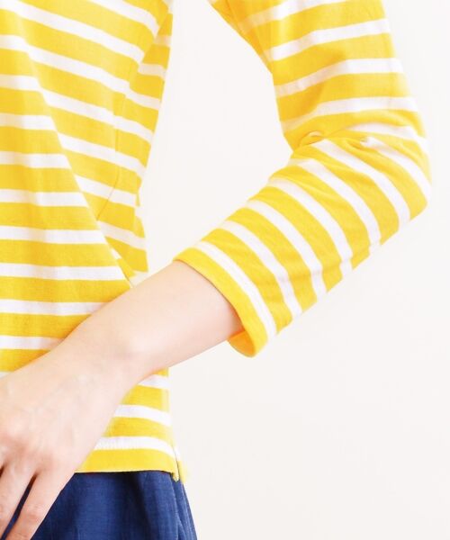 ＊＊NIMES / ニーム カットソー | C/R/Raボーダー ボートネックP/O | 詳細5
