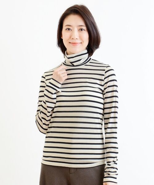 ＊＊NIMES / ニーム カットソー | 2/72ウォッシャブル天竺B.D タートルN P/O（MIX3）