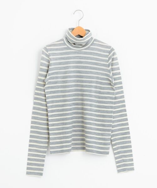 ＊＊NIMES / ニーム カットソー | 2/72ウォッシャブル天竺B.D タートルN P/O（グレー系その他）