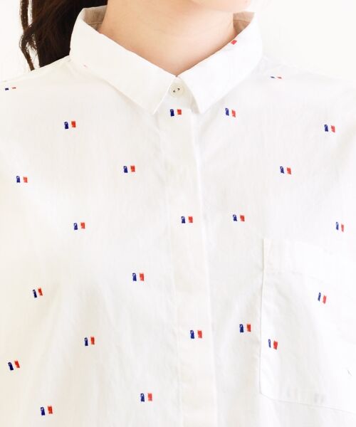 ＊＊NIMES / ニーム シャツ・ブラウス | Blanc et Bleu ドロップSH | 詳細4