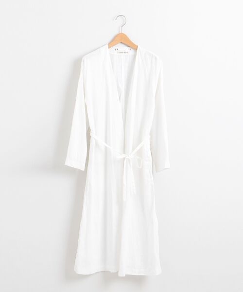 ＊＊NIMES / ニーム その他アウター | 40Linen  ロングガウン（オフ）