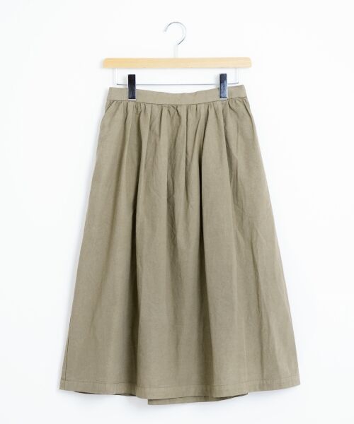 ＊＊NIMES / ニーム ミニ・ひざ丈スカート | 40/1超長綿タイプライター スカート | 詳細1