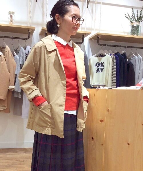 ＊＊NIMES / ニーム その他アウター | 40高密度タイプライターバイオ ブルゾン（ベージュ）