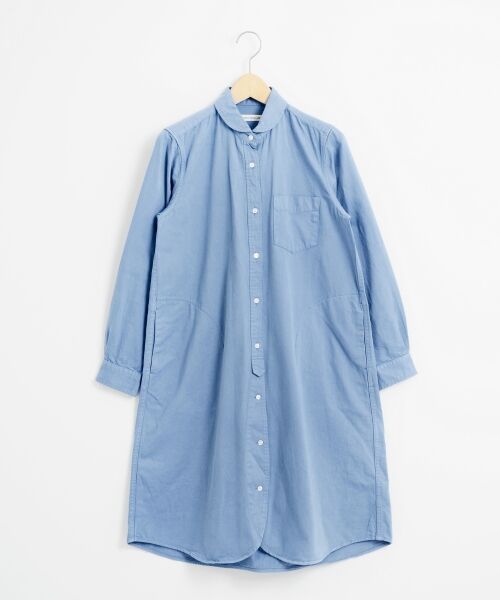 ＊＊NIMES / ニーム ミニ丈・ひざ丈ワンピース | サテンピーチ ワンピース（ブルー）