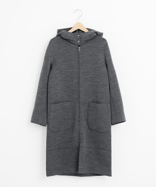 ＊＊NIMES / ニーム その他アウター | ダンボールニットフーデットコート（チャコールグレー）