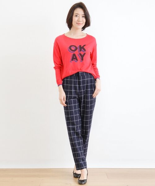 ＊＊NIMES / ニーム その他パンツ | W/Cミルドチェック  イージーパンツ | 詳細1