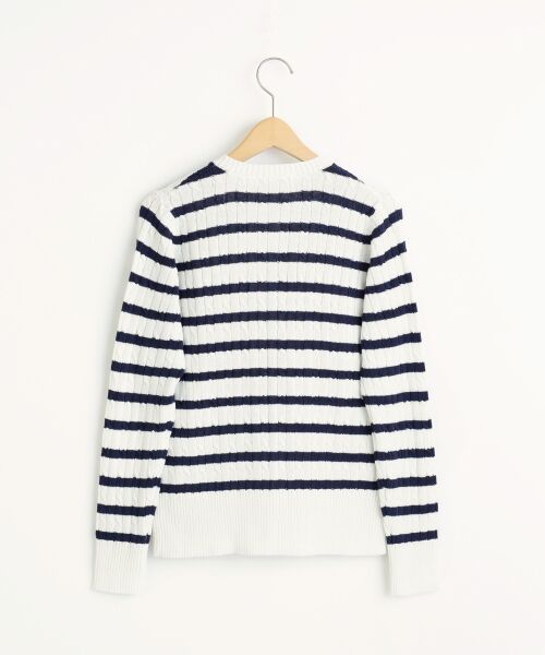 ＊＊NIMES / ニーム ニット・セーター | 9Gミニケーブル クルーネックC/D | 詳細3