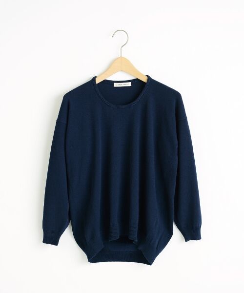 ＊＊NIMES / ニーム ニット・セーター | 9G天竺度甘 アンカーマークP/O（ネイビー）