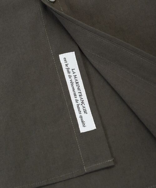 **NIMES / ニーム シャツ・ブラウス | スイスコットンタイプライターノーカラーシャツ | 詳細5