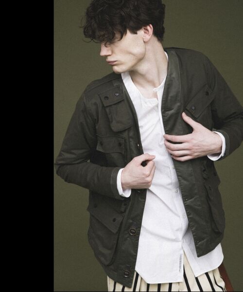 **NIMES / ニーム シャツ・ブラウス | スイスコットンタイプライターノーカラーシャツ | 詳細9