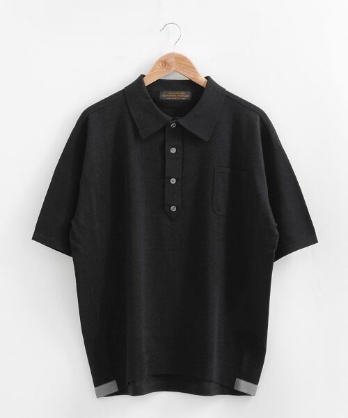 セール】 60/2 オーバーサイズニットポロ （ニット・セーター