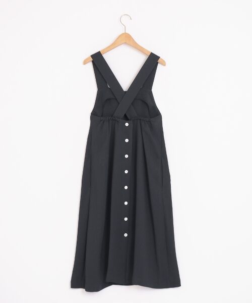 セール レーヨンダブルクロス エプロンドレス ミニ丈 ひざ丈ワンピース Nimes ニーム ファッション通販 タカシマヤファッションスクエア