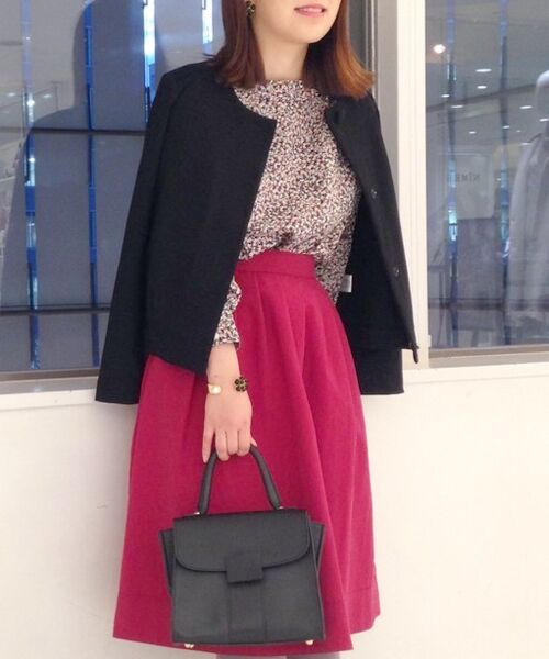 ＊＊NIMES / ニーム その他アウター | デラヴェジャージー ノーカラーJK（ブラック）