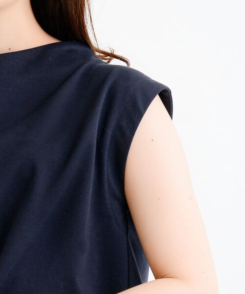 ＊＊NIMES / ニーム カットソー | コンパクトピンヘッド バックフレアーノースリーブ | 詳細5