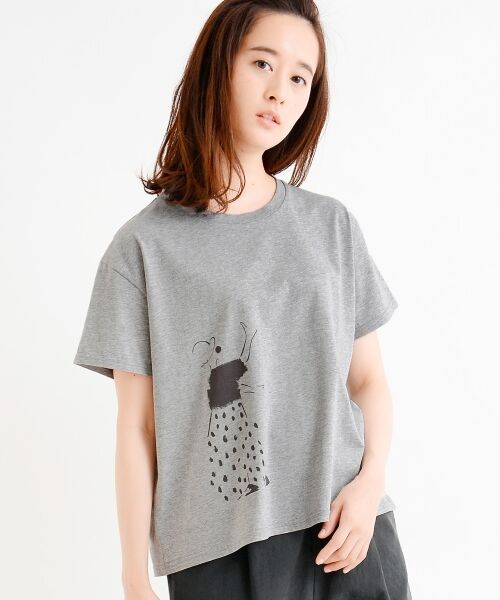 ＊＊NIMES / ニーム カットソー | プリントTシャツ ピエロTシャツ（グレー系）