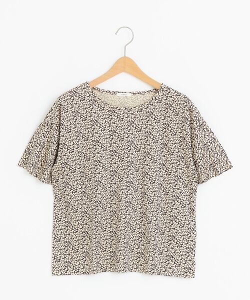 ＊＊NIMES / ニーム カットソー | LIBERTY フレアスリーブP/O（チョコ）